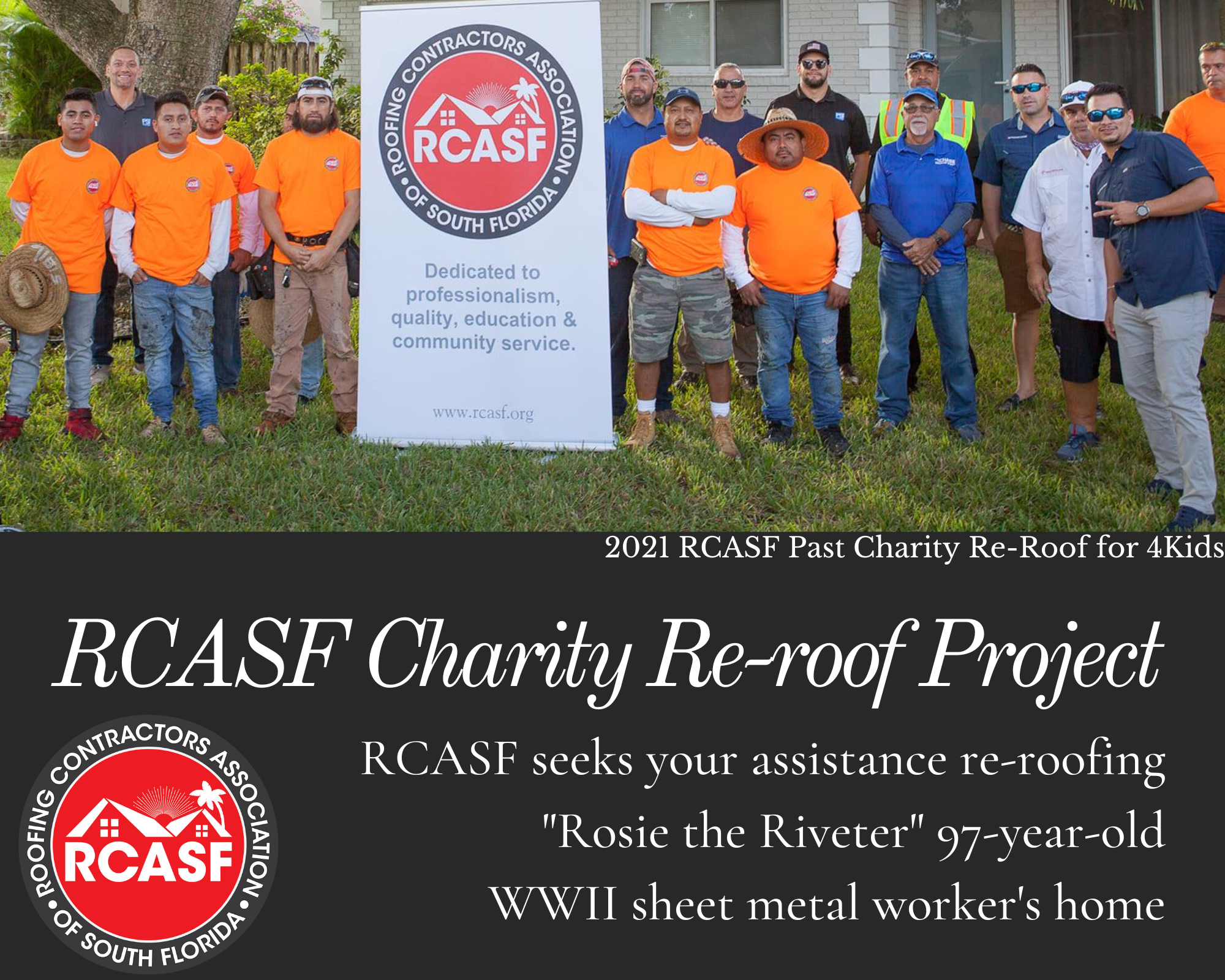 RCASF Charity Re-roof Project